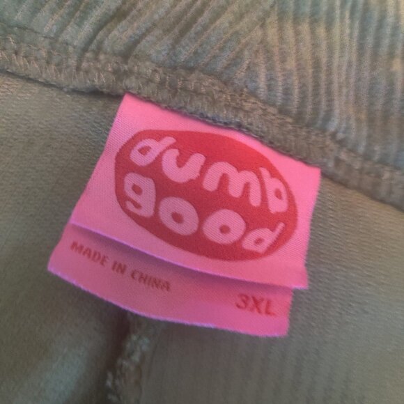Dumbgood corduroy pants size 3xl New UNISEX (fits 2X) - Picture 3 of 4